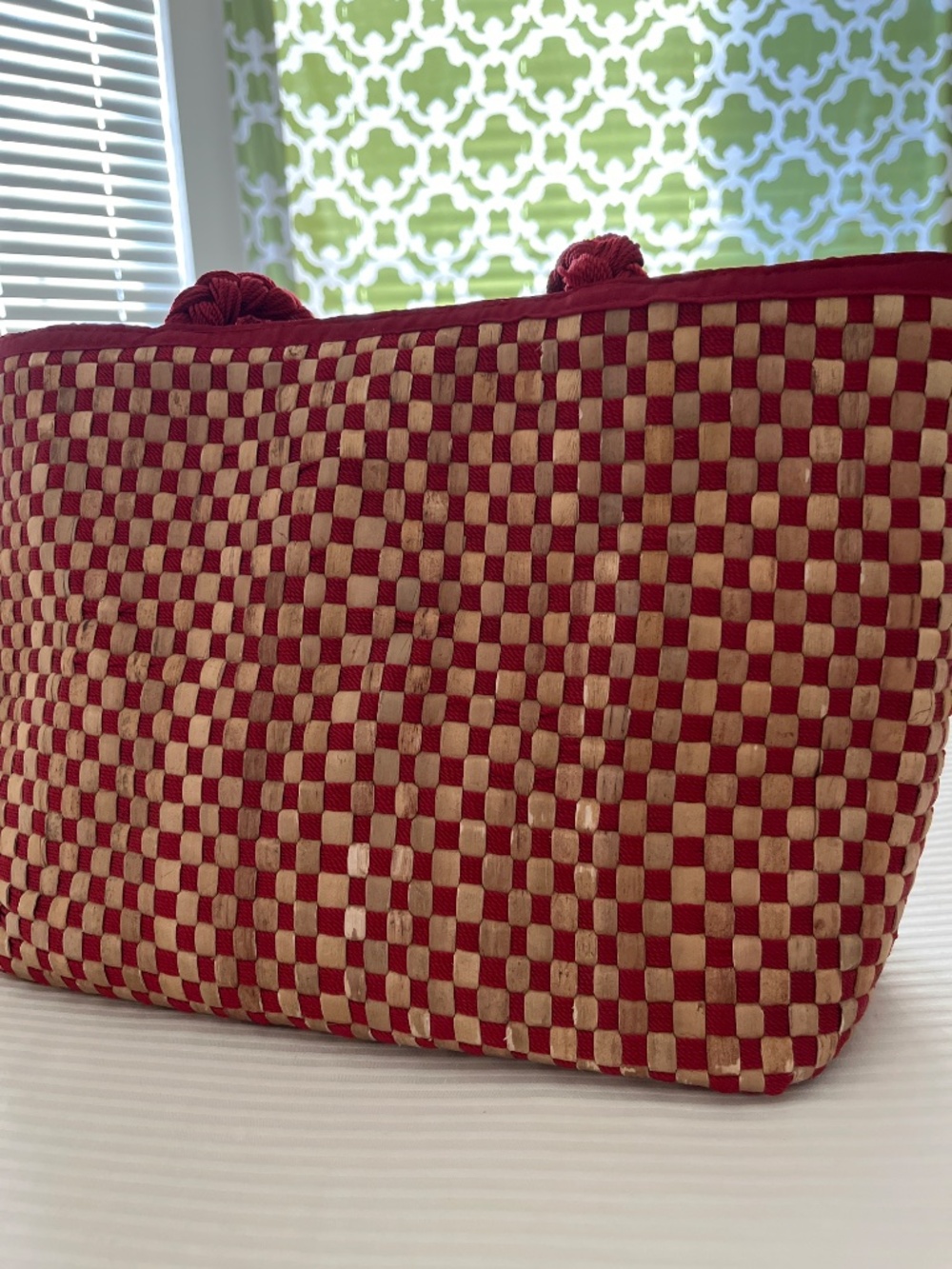 Vintage The Sak Basket-weave Tote Bag - Picture 2 of 6